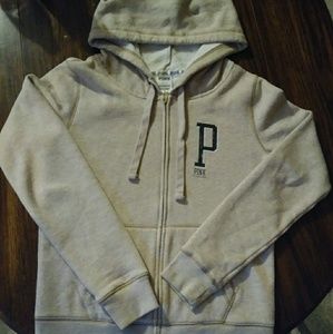 Victoria's Secret PINK zip-up hooded sweatshirt